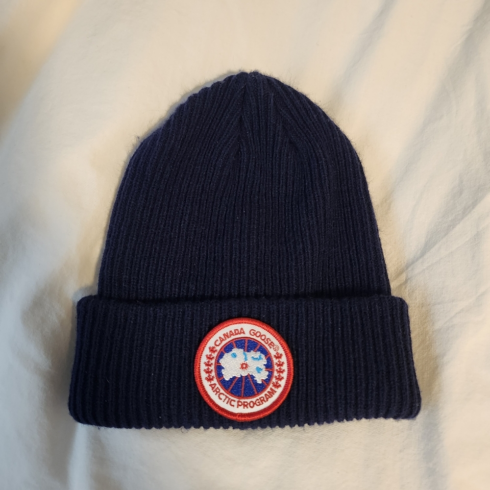Navy Blue Canada Goose Toque